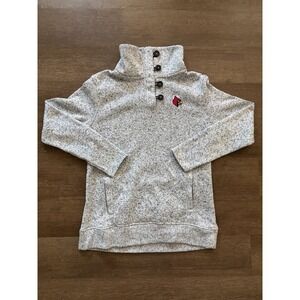 Louisville Champion Pullover Sweatshirt Elite College NCAA Gray Size Large Cards